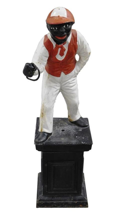 kneeling jockey|VINTAGE LAWN JOCKEY 